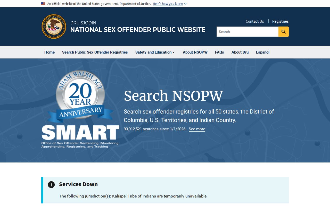 National cross-state sex offender search for Stephens County registry research